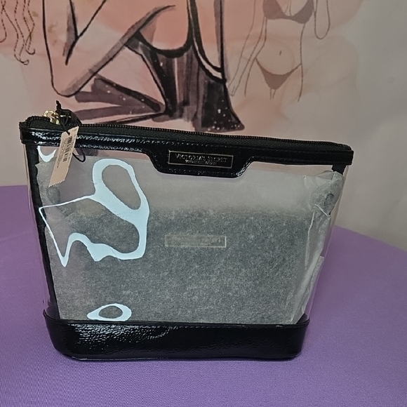 Victoria's Secret Handbags - Transparent Black Women's Cosmetic Bag